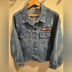 Rolling Stones Steel Wheels Tour Retro Jean Jacket Mens Sixe XL